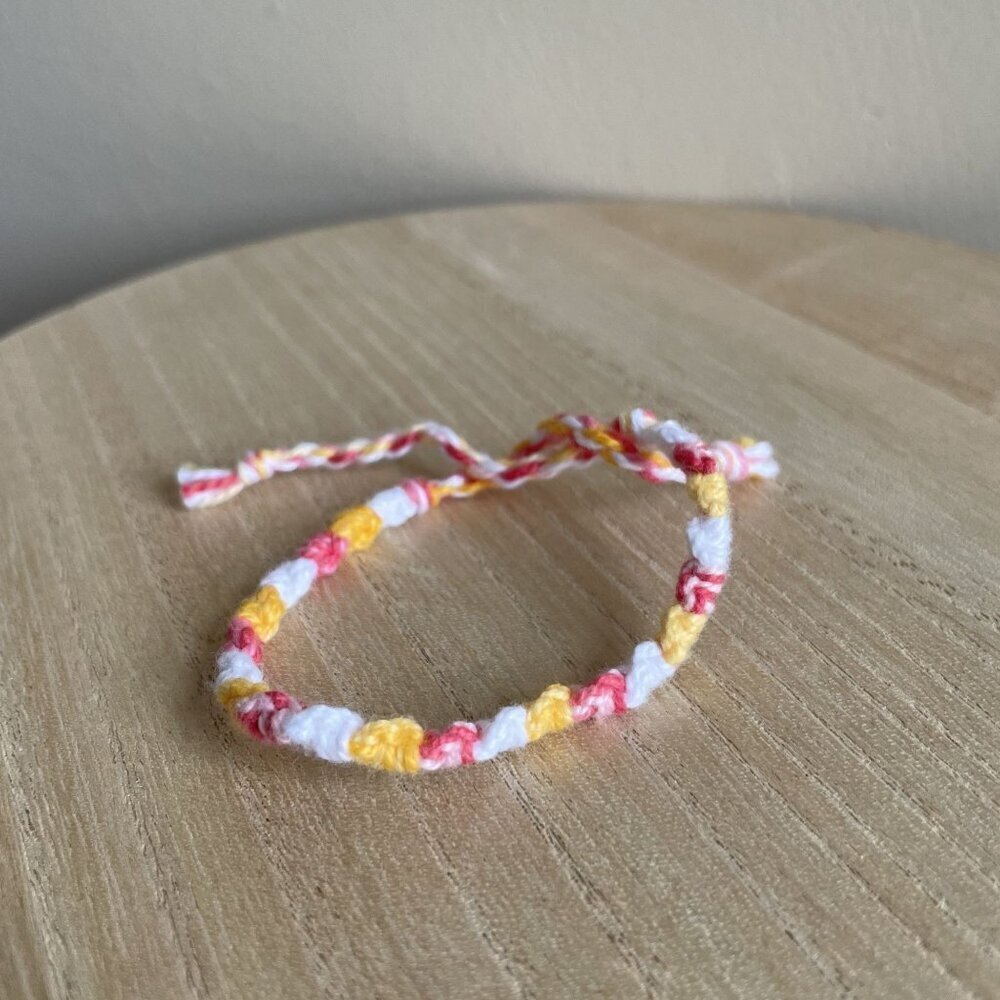 Della Bracelet, anklet, trendy, comfortable, tie, embroidery thread, woven, gift